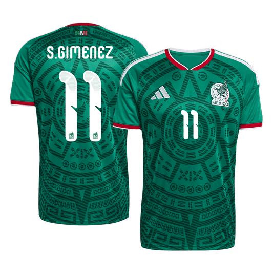 Mexiko Domácí Fotbalový Dres MS 2026 S.GIMENEZ #11