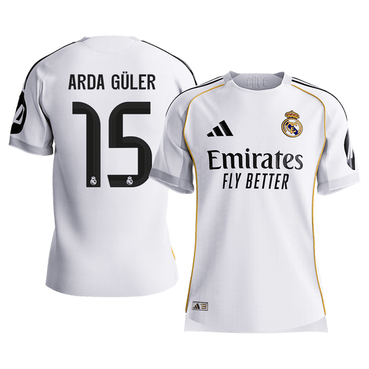 Real Madrid domácí fotbalový dres 2025/26 hráčská verze ARDA GÜLER #15