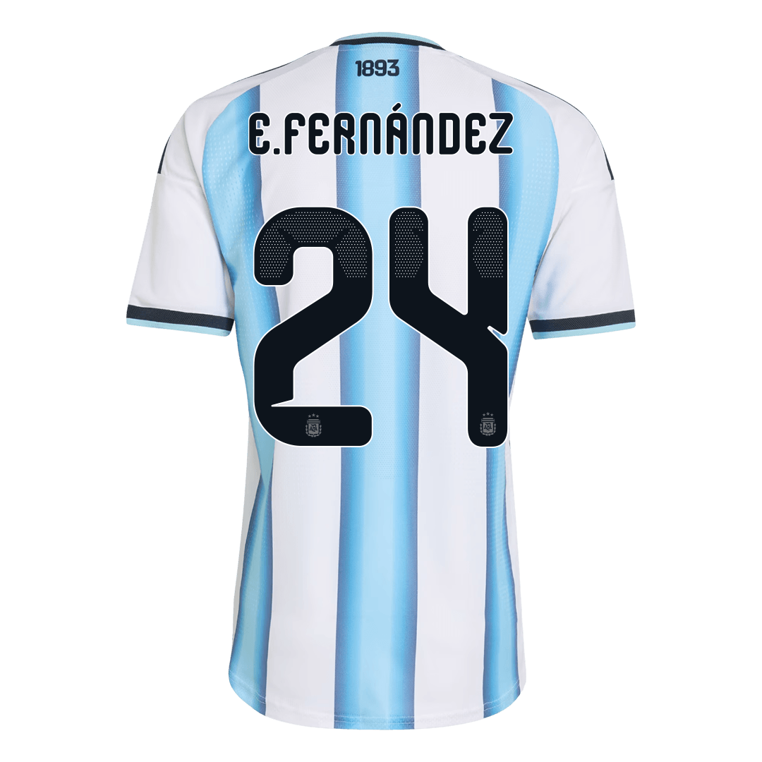 Argentina domácí dres MS 2026 hráčská verze E. FERNÁNDEZ #24