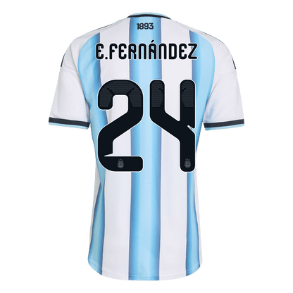 Argentina domácí dres MS 2026 hráčská verze E. FERNÁNDEZ #24