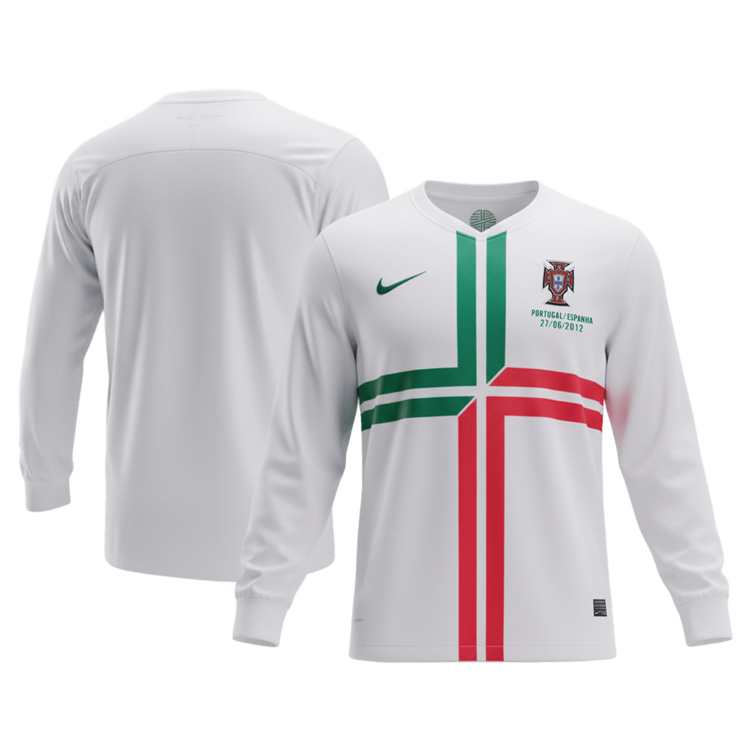 Portugalsko venkovní retro dres 2012 dlouhý rukáv