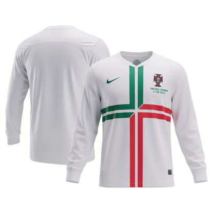 Portugalsko venkovní retro dres 2012 dlouhý rukáv