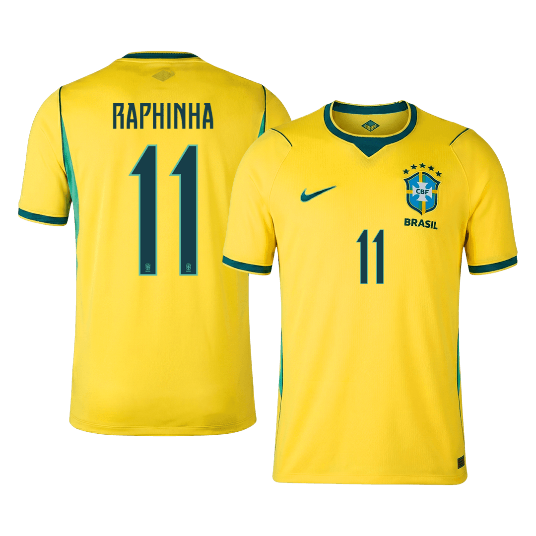 Brazílie domácí fotbalový dres MS 2026 RAPHINHA #11