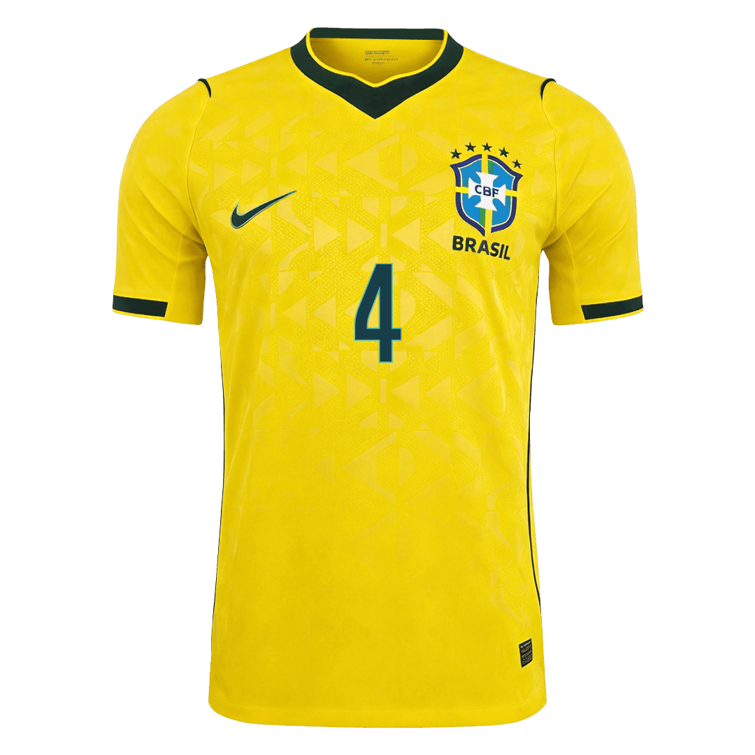 Brazílie domácí dres MS 2026 hráčská verze MARQUINHOS #4