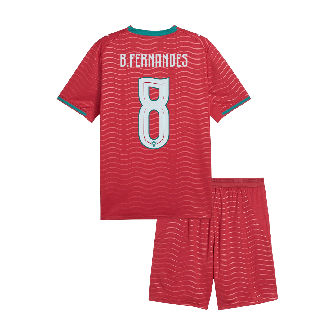 Portugalsko dětská domácí sada dresu MS 2026 B. FERNANDES #8
