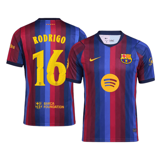 Barcelona domácí fotbalový dres 2026/27 RODRIGO #16 UCL
