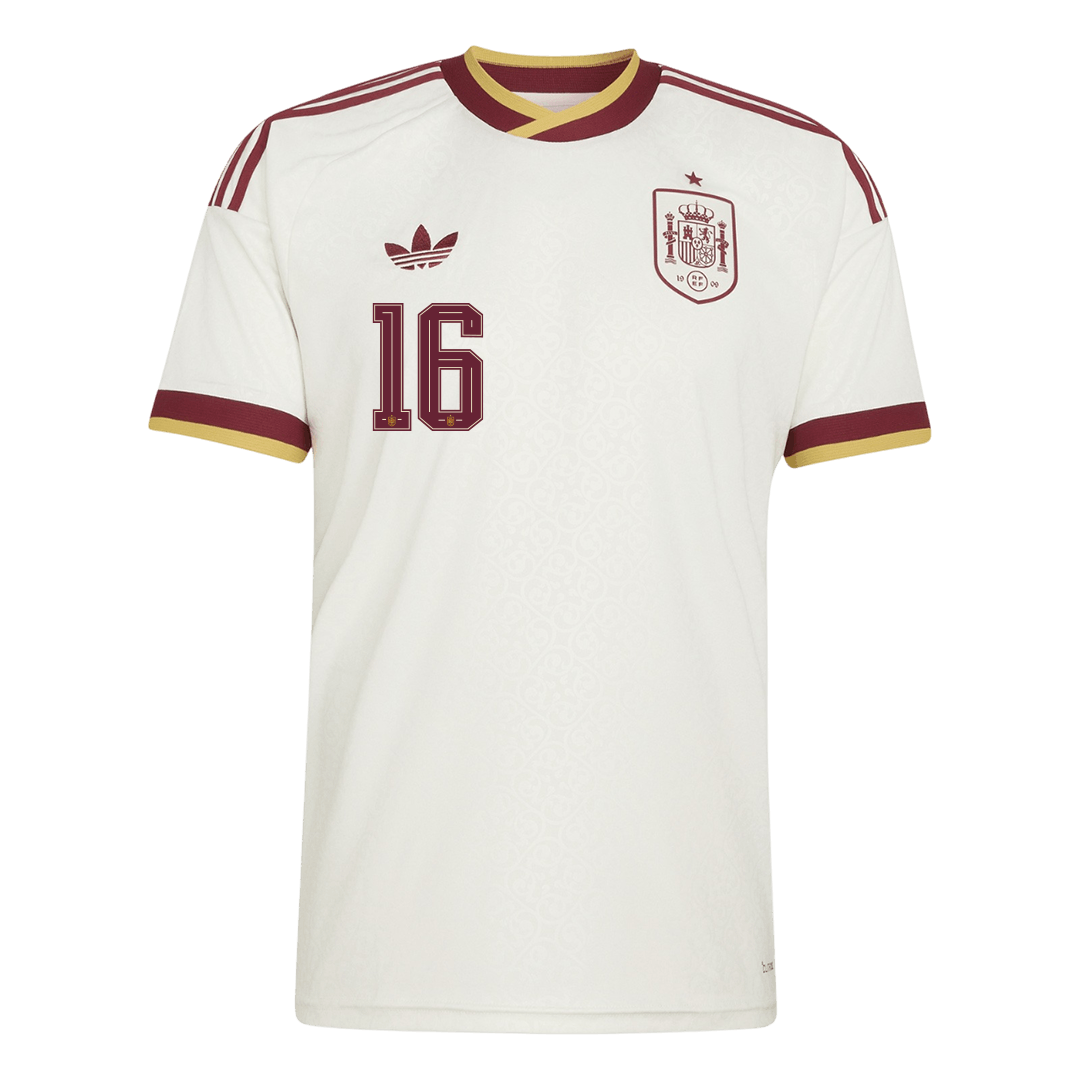 Španělsko venkovní fotbalový dres MS 2026 RODRIGO #16
