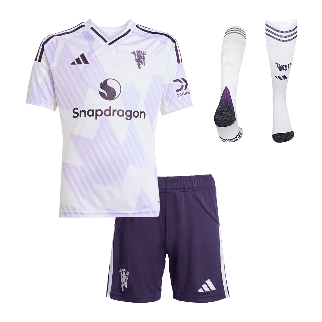 Manchester United dětská venkovní kompletní sada 2025/26