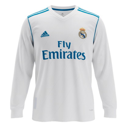 Domácí Retro Dres Real Madrid 2017/18 Retro Long Sleeve KROOS #8