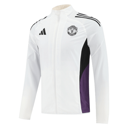 Manchester United větrovka 2025/26 bílá