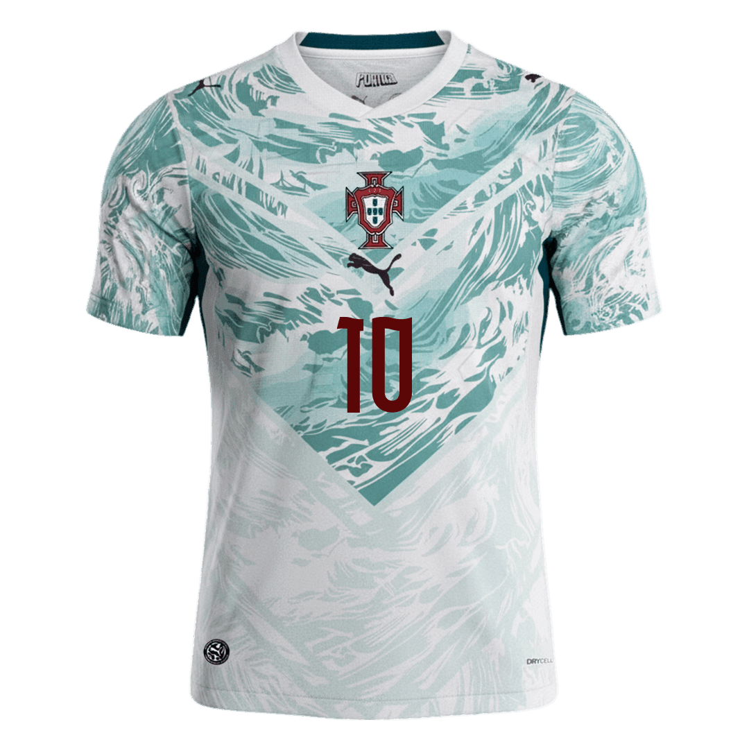 Portugalsko venkovní fotbalový dres MS 2026 BERNARDO #10