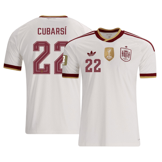 Španělsko venkovní fotbalový dres MS 2026 CUBARSÍ #22