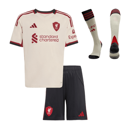 Liverpool dětská venkovní kompletní sada 2025/26