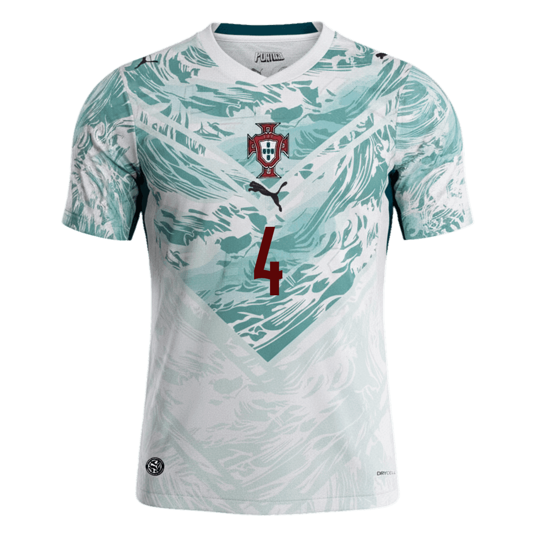 Portugalsko venkovní fotbalový dres MS 2026 RÚBEN DIAS #4