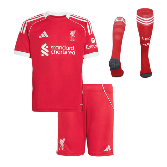 Liverpool dětská domácí kompletní sada 2025/26