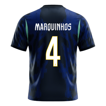 Brazílie venkovní fotbalový dres MS 2026 MARQUINHOS #4
