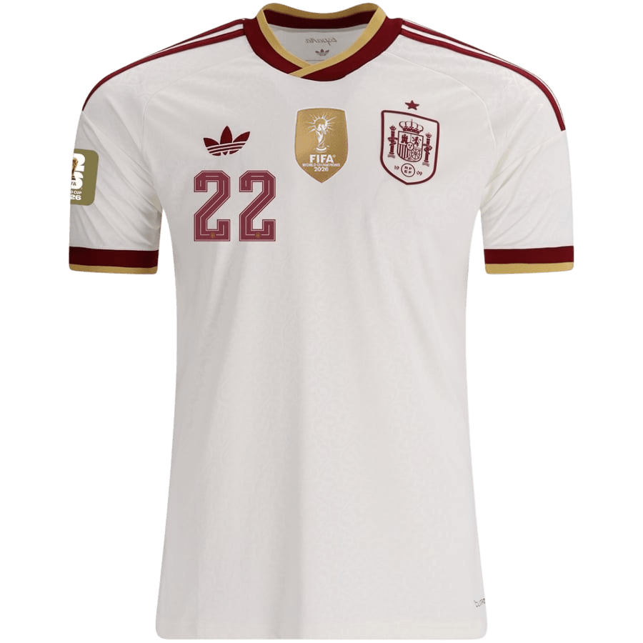 Španělsko venkovní dres MS 2026 hráčská verze CUBARSÍ #22