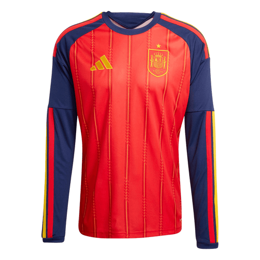 Španělsko domácí fotbalový dres MS 2026 dlouhý rukáv