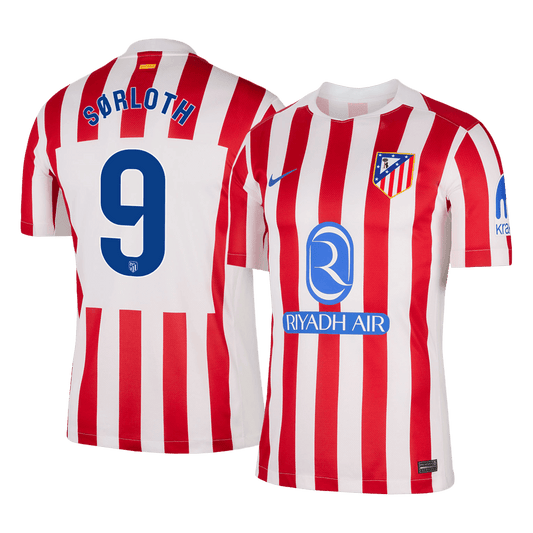 Atletico Madrid domácí fotbalový dres 2025/26 SØRLOTH #9