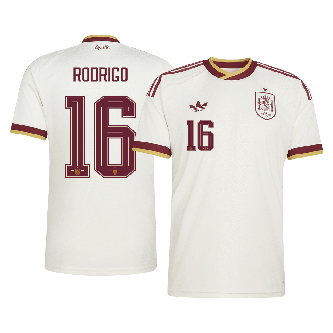 Španělsko venkovní fotbalový dres MS 2026 RODRIGO #16