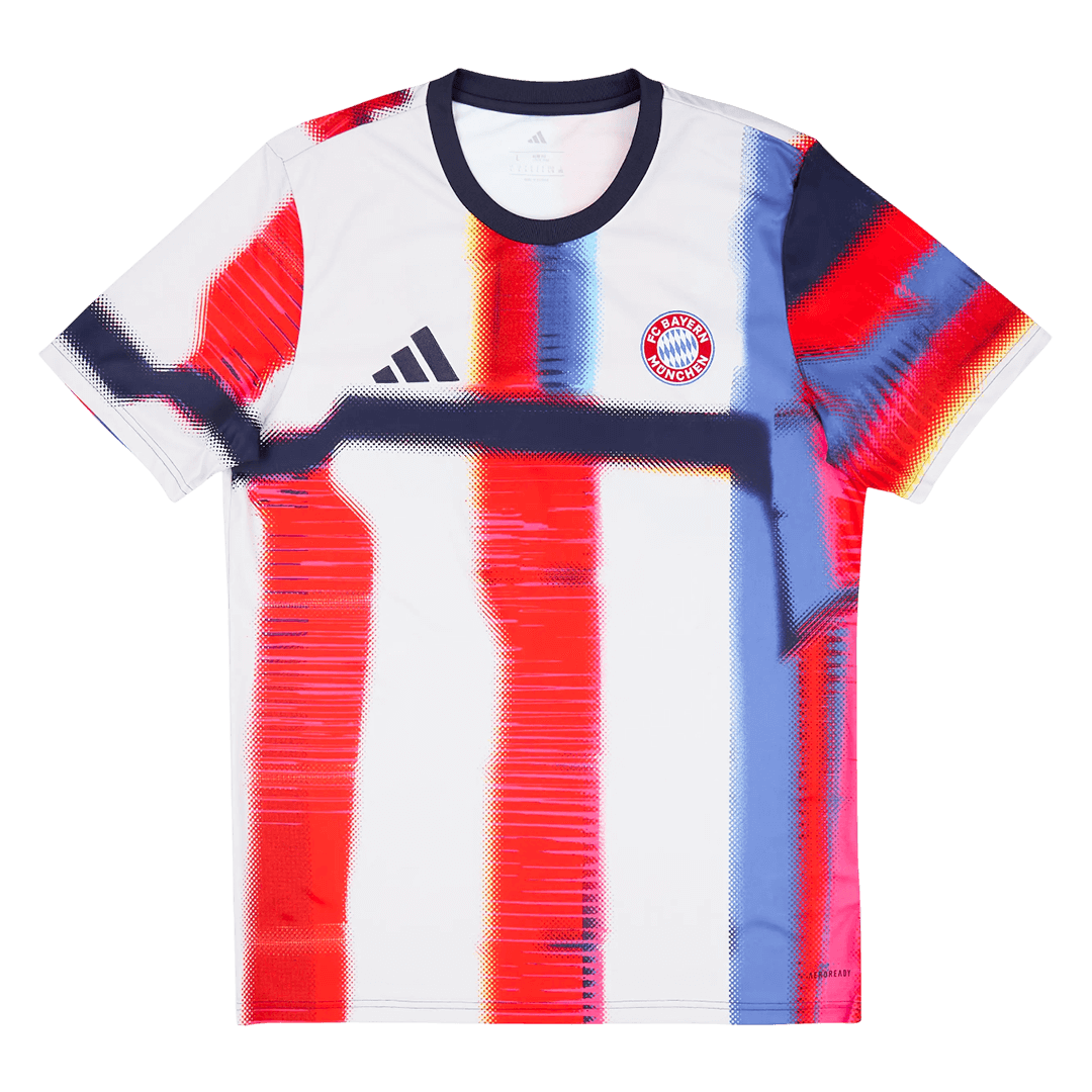 Bayern Mnichov předzápasový fotbalový dres 2025/26 - červená & bílá