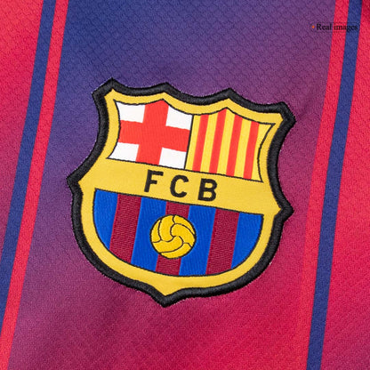 Barcelona domácí fotbalový dres 2025/26 dlouhý rukáv