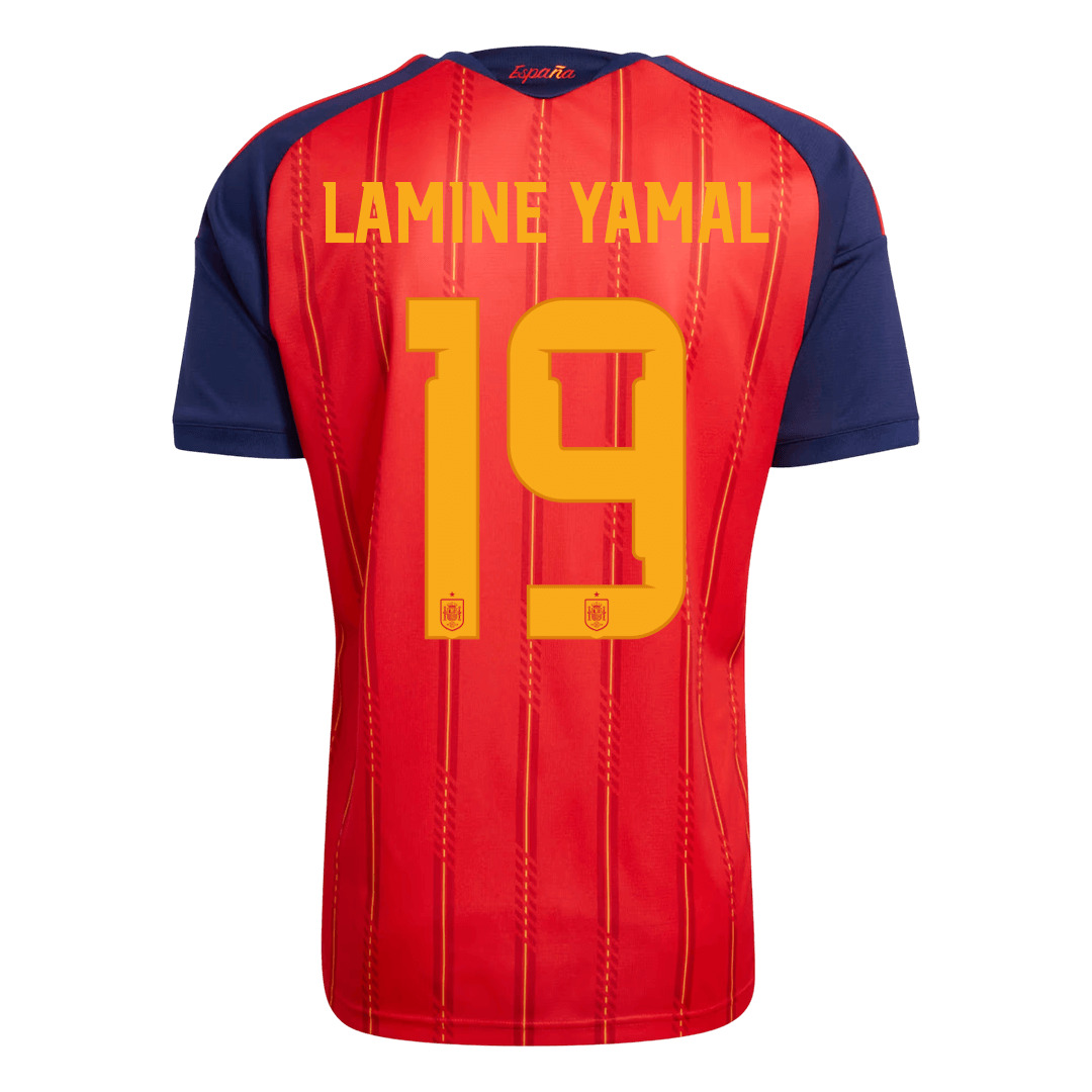 Španělsko domácí fotbalový dres MS 2026 LAMINE YAMAL #19