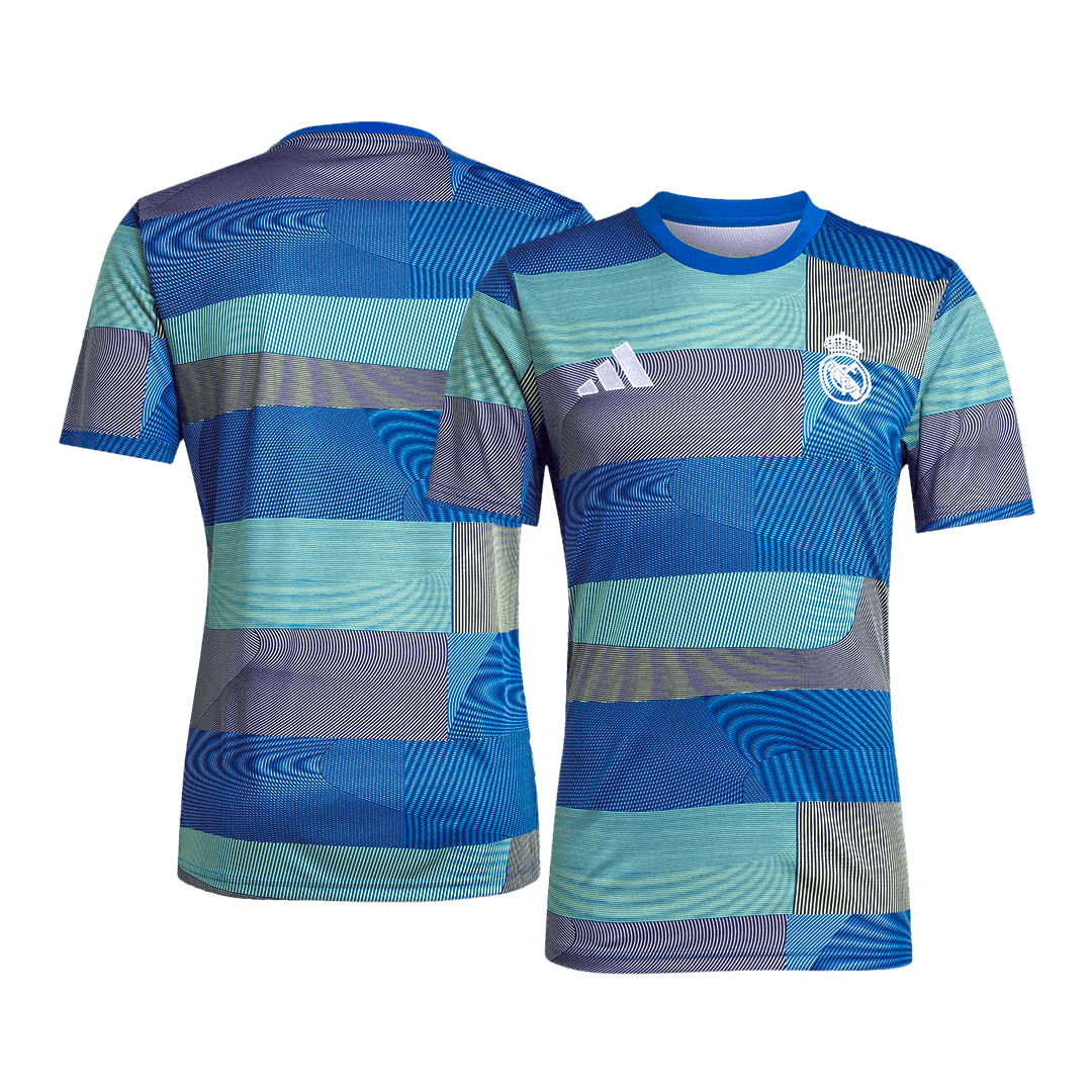 Real Madrid předzápasový fotbalový dres 2025/26 - modrá