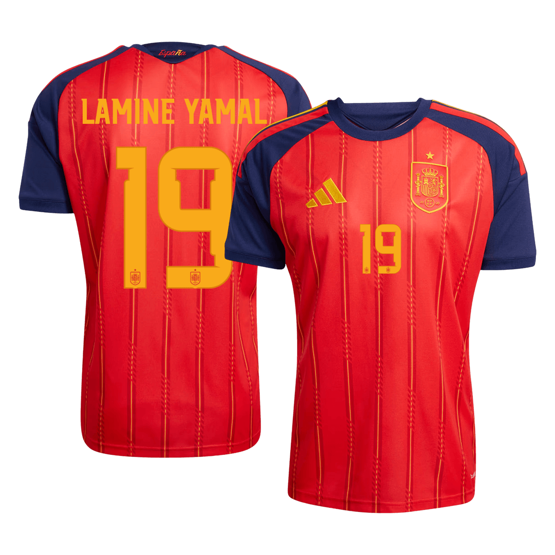 Španělsko domácí fotbalový dres MS 2026 LAMINE YAMAL #19