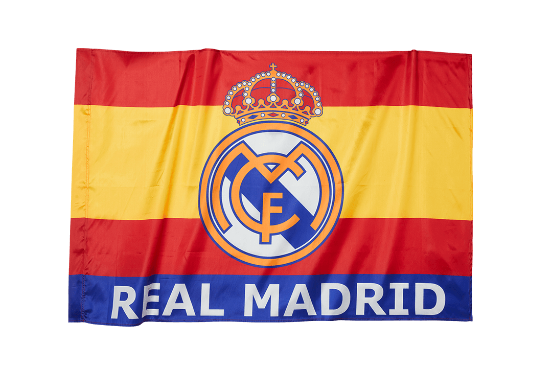 Červená vlajka týmu Real Madrid