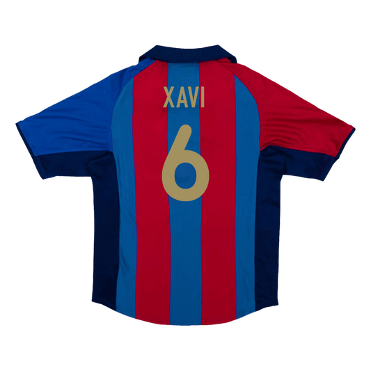 Domácí Retro Dres Barcelona 2001/02 XAVI #6