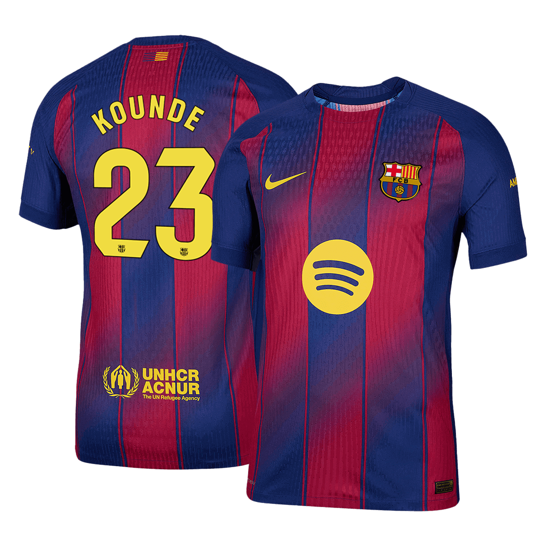Barcelona domácí fotbalový dres 2025/26 hráčská verze KOUNDE #23