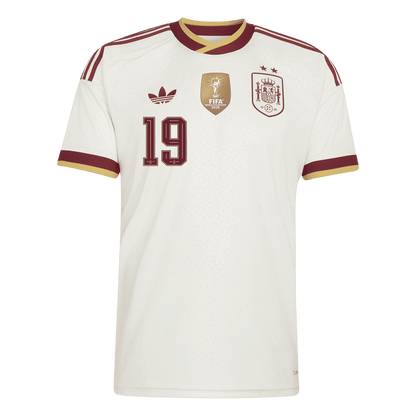 Španělsko venkovní fotbalový dres MS 2026 LAMINE YAMAL #19