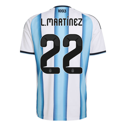 Argentina Domácí fotbalový dres MS 2026 L.MARTÍNEZ #22