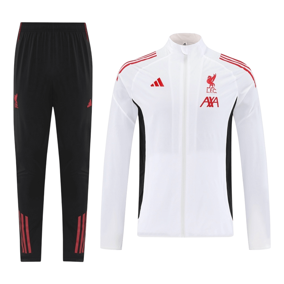 Liverpool větrovková souprava 2025/26 bílá