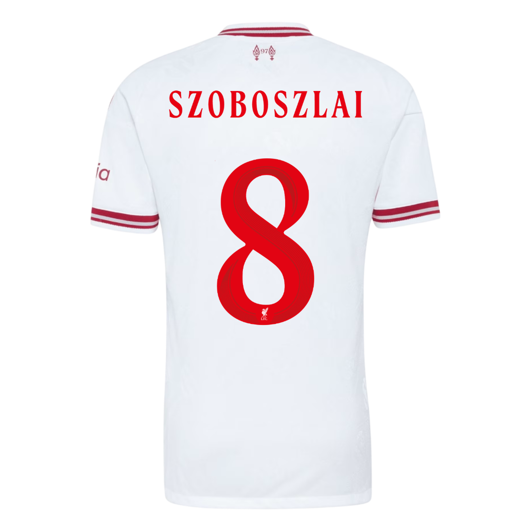 Liverpool venkovní dres 2026/27 hráčská verze SZOBOSZLAI #8 UCL