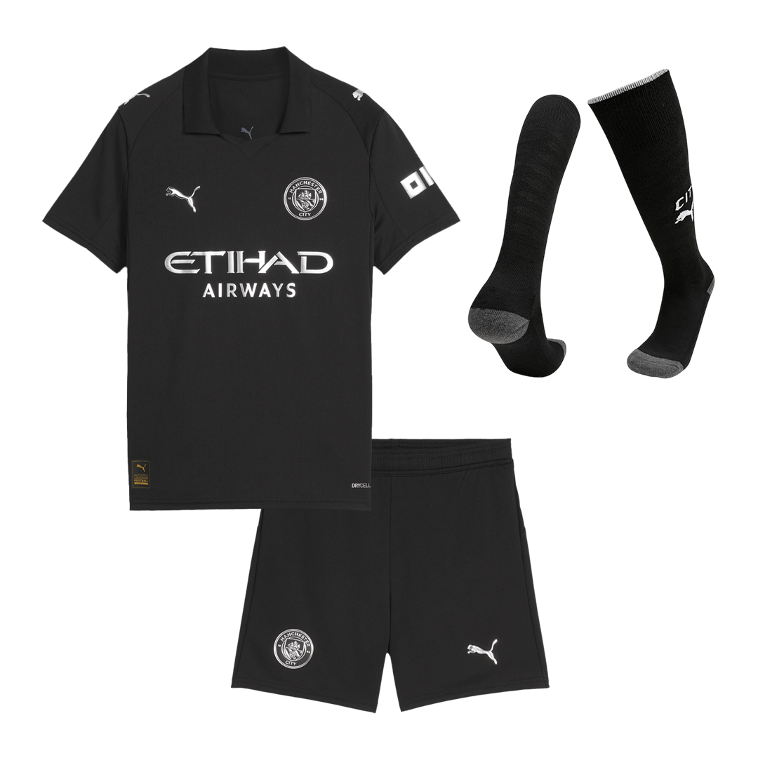 Manchester City dětská venkovní kompletní sada 2025/26