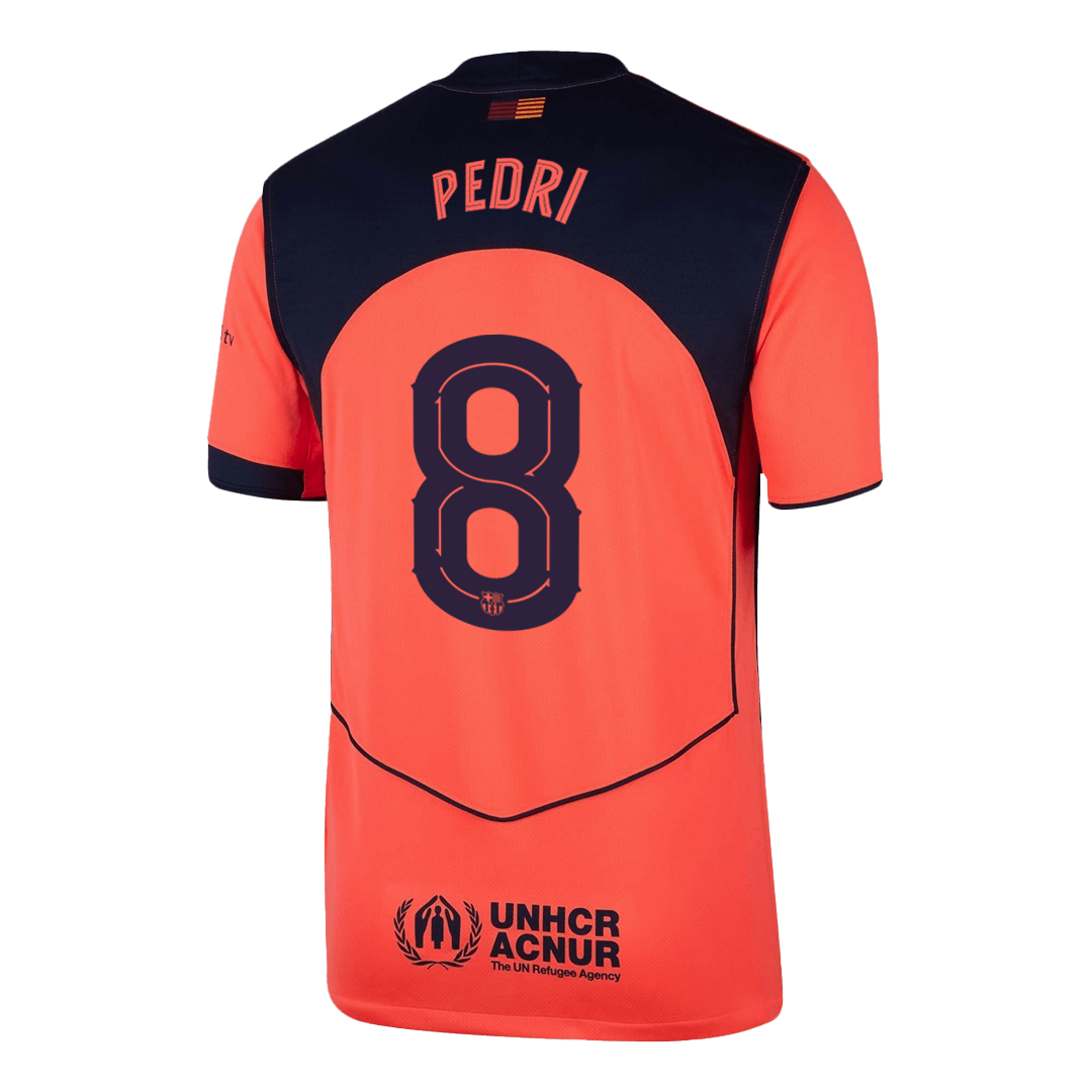 Barcelona třetí fotbalový dres 2025/26 PEDRI #8 UCL