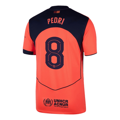 Barcelona třetí fotbalový dres 2025/26 PEDRI #8 UCL