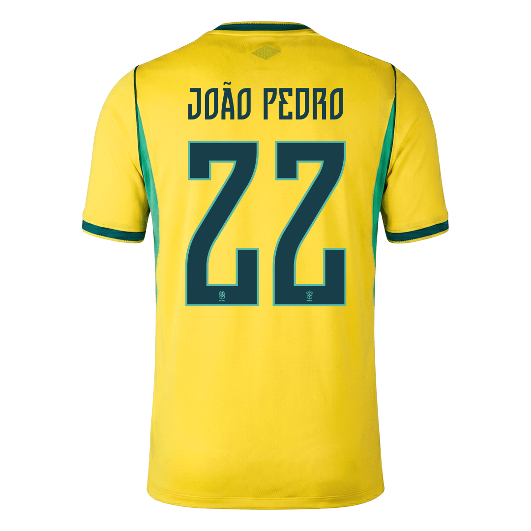 Brazílie domácí fotbalový dres MS 2026 JOÃO PEDRO #22
