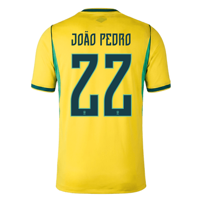 Brazílie domácí fotbalový dres MS 2026 JOÃO PEDRO #22