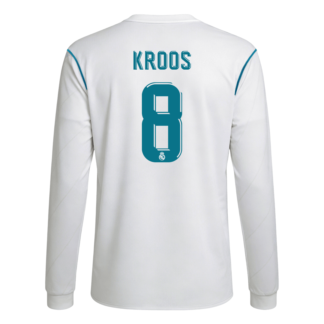 Domácí Retro Dres Real Madrid 2017/18 Retro Long Sleeve KROOS #8