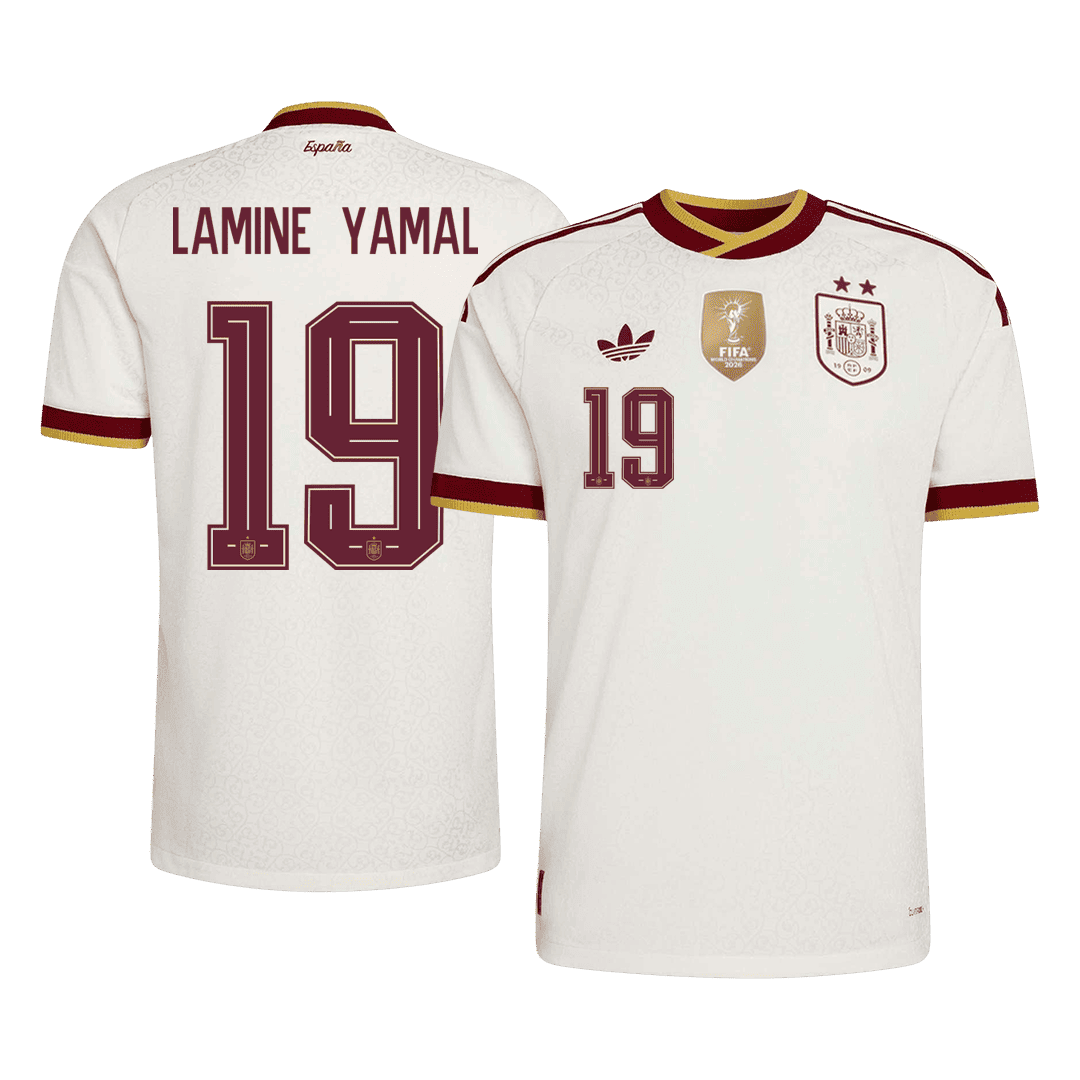 Španělsko venkovní dres MS 2026 hráčská verze LAMINE YAMAL #19