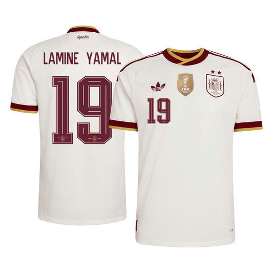 Španělsko venkovní dres MS 2026 hráčská verze LAMINE YAMAL #19