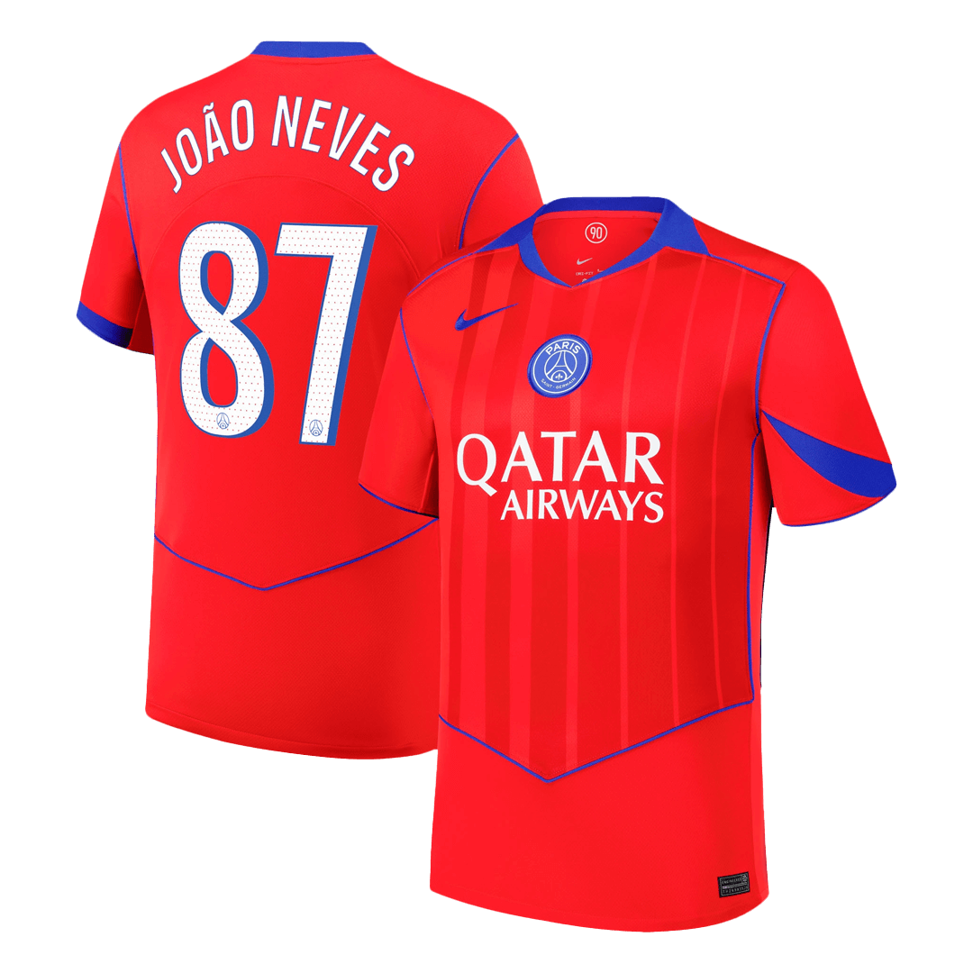 PSG třetí fotbalový dres 2025/26 JOÃO NEVES #87