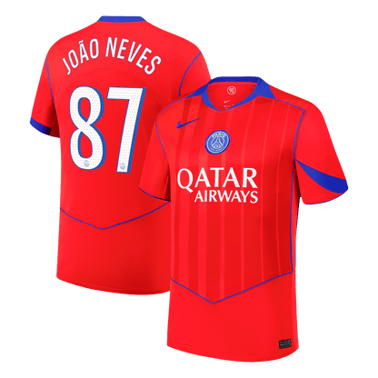 PSG třetí fotbalový dres 2025/26 JOÃO NEVES #87