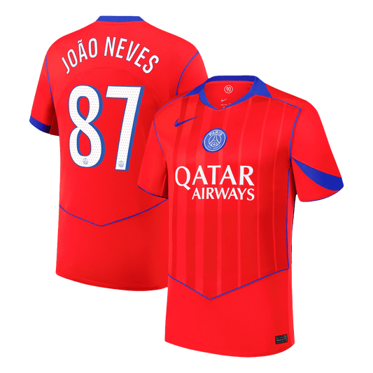 PSG třetí fotbalový dres 2025/26 JOÃO NEVES #87