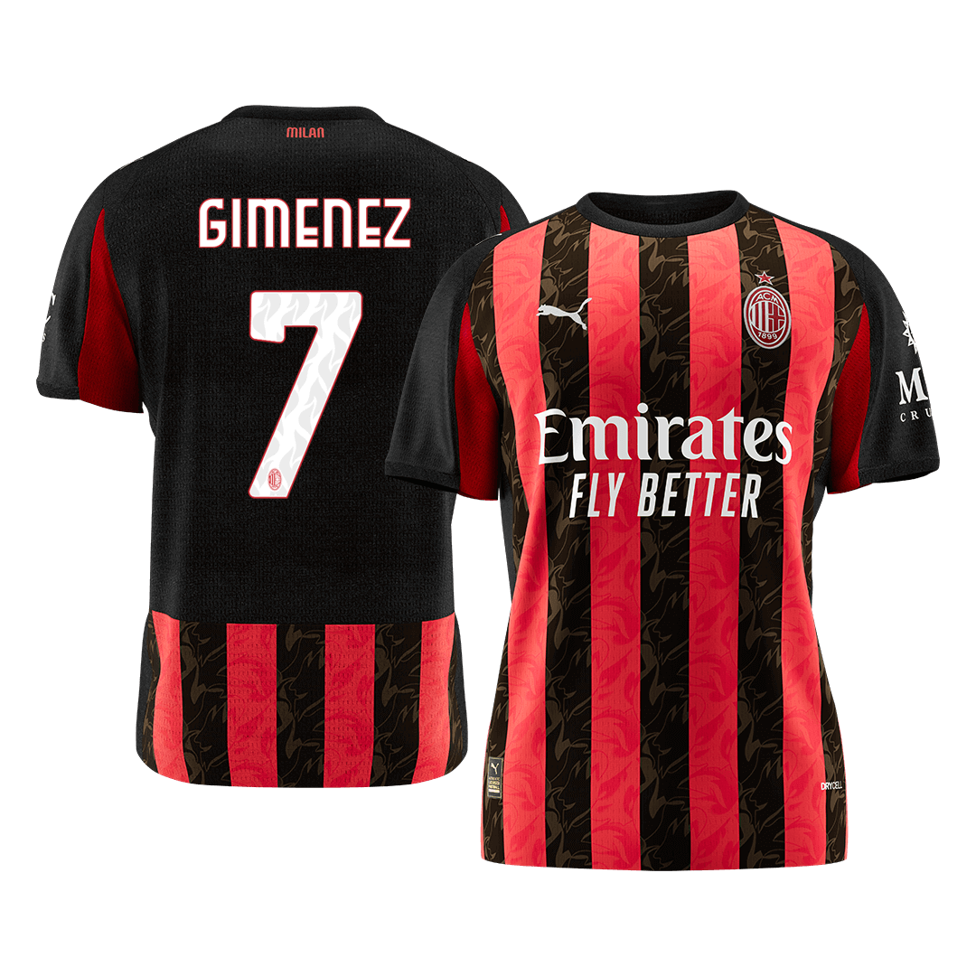 AC Milán domácí fotbalový dres 2025/26 GIMENEZ #7