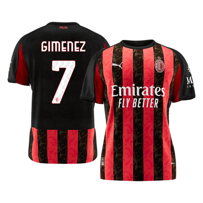 AC Milán domácí fotbalový dres 2025/26 GIMENEZ #7