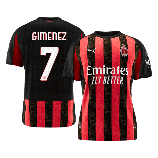 AC Milán domácí fotbalový dres 2025/26 GIMENEZ #7